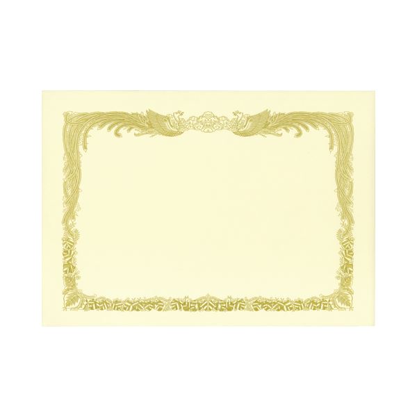 (まとめ) TANOSEE 賞状用紙 クリーム A4 タテ書用 1冊（10枚） 【×30セット】 (代引不可)