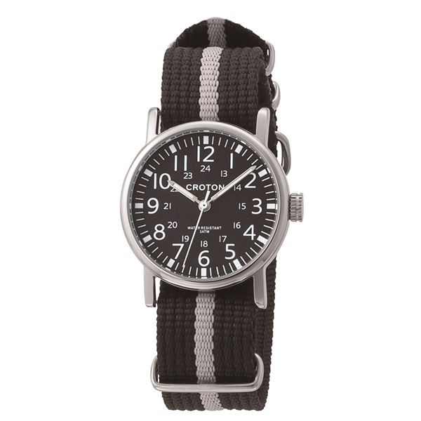 CROTON (クロトン) 腕時計メンズ 3針 ナイロン RT-173M-02 (代引不可)