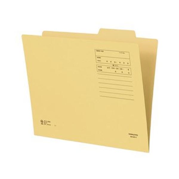 (まとめ)コクヨ 個別フォルダー(間伐材使用)A4 黄 A4-KIF-Y 1セット(10冊)【×10セット】 (代引不可)