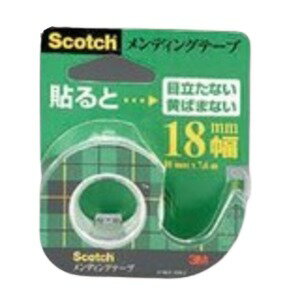 3M Scotchメンディングテープ18mm×7.6m CM18 32-977 【12個セット】 (代引不可)