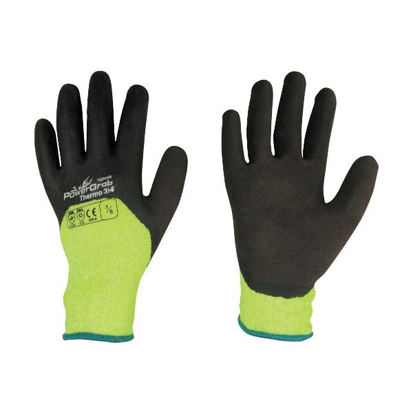 (まとめ) 東和コーポレーション PowerGrabThermo 3/4 7/S イエロー/ダークブラウン PG-346-S 1双 【×10セット】 (代引不可)