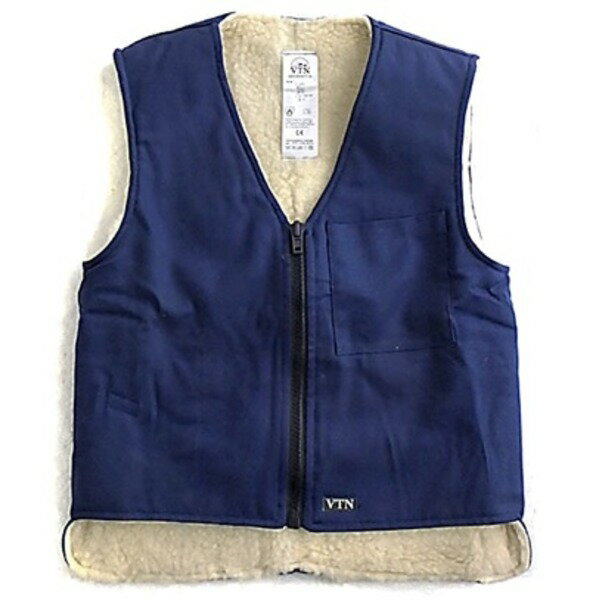 フランス軍放出 ワークボアベスト ネイビー 未使用 デットストック 72-80 (代引不可)