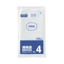 （まとめ）TANOSEE 規格袋 4号0.03×90×170mm 1パック（100枚）【×100セット】 (代引不可)