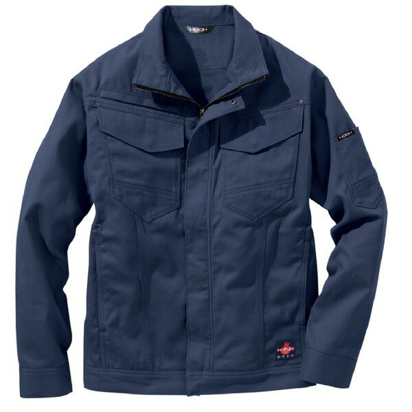 村上被服 難燃ブルゾン 4203 ネイビー サイズ：L (代引不可)