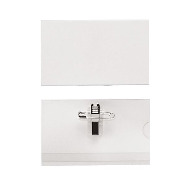（まとめ） ライオン事務器 名札 ハードタイプクリップ・安全ピン付 N-31K 1個 【×50セット】 (代引不可)