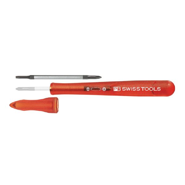 PB SWISS TOOLS 168-00RED レインボー差替式精密ドライバー レッド