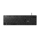 (まとめ)バッファロー USB接続有線フルキーボード 静音設計 ブラック BSKBU320BK 1台 【×3セット】 (代引不可)(2)