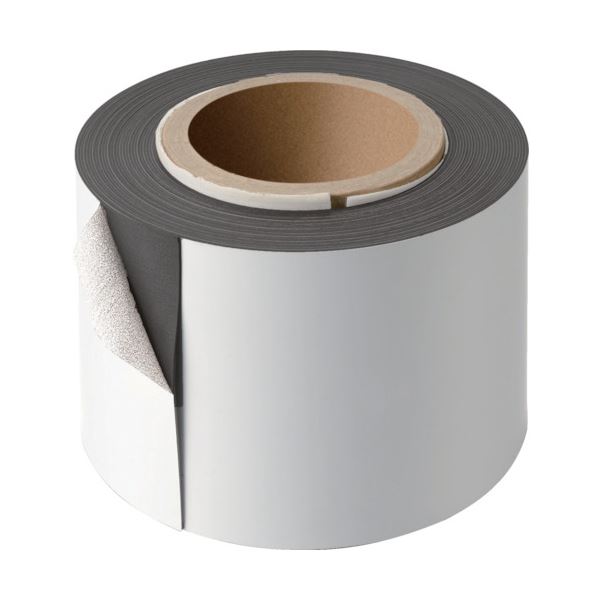 (まとめ）TRUSCO マグネットロール 粘着付10m TCMR-08-10010NW 1巻【×3セット】 (代引不可)