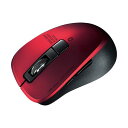 サンワサプライ 静音Bluetooth5.0 ブルーLEDマウス 5ボタン レッド MA-BTBL155R 1個【送料無料】 (代引不可)(2)
