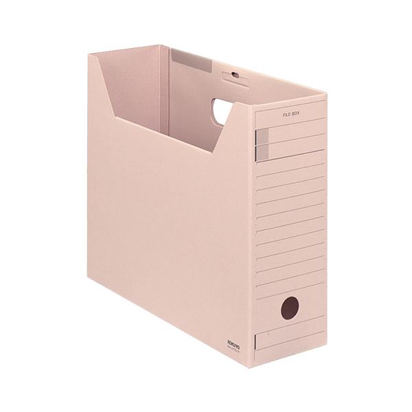 (まとめ)コクヨ ファイルボックス-FS(Fタイプ)A4ヨコ 背幅102mm ピンク フタ付 A4-LFFN-P 1セット(5冊)【×2セット】 (代引不可)