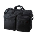 サンワサプライ3WAYビジネスバッグ(出張用・大型) 15.6インチワイド対応 ブラック BAG-3WAY22BK 1個 (代引不可)(2)