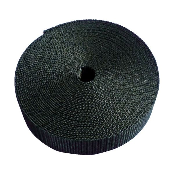 (まとめ) TRUSCO ナイロン平ベル 1.2t×20mm×5m 黒 TNB205-BK 1巻 【×5セット】 (代引不可)