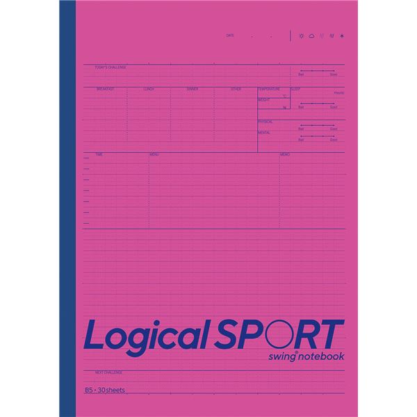 (まとめ) ロジカルスポーツノート ノ-B590A-P ピンク【×20セット】 (代引不可)