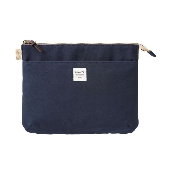 (まとめ) リヒトラブ SMART FIT DAYS サコッシュポーチ (L) ネイビー A-7706-11 1個 ショルダーベルト別売 【×3セット】【送料無料】 (代引不可)