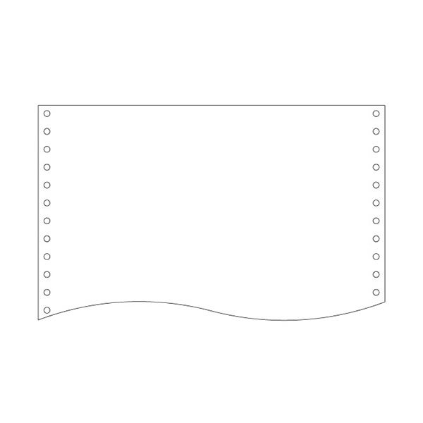 （まとめ）トッパンフォームズ NIPフォーム15×11インチ 1P 白紙 縦ミシン無 1510D1 1箱(2000枚) 【×2セット】 (代引不可)