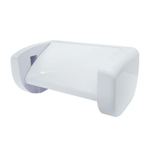 【12個セット】 トイレットペーパーホルダー 【約幅17.5×奥行10×高さ8.5cm】 コアレスタイプ 芯なし対応 ST 〔店舗 備品〕 (代引不可)