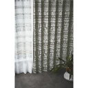 遮光 カーテン 【100×135cm ブラウン】 遮光等級:2級 タッセル付き 形状記憶加工 サーナヤオッリ ナイトインザF (代引不可)