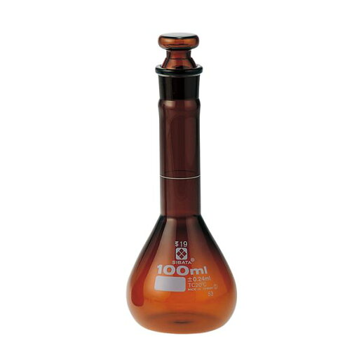 メスフラスコ 茶褐色 短形 100mL 【023090-100】 (代引不可) メスフラスコ 茶褐色 短形 100mL 【023090-100】 (代引不可)