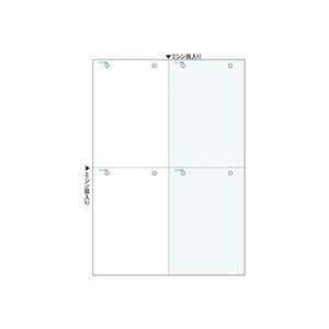 （まとめ）ヒサゴ マルチプリンタ帳票 B4 カラー4面 8穴 BP2051 1冊(100枚) 【×3セット】 (代引不可)