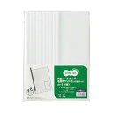 (まとめ)TANOSEE 再生レールホルダー名刺ポケット付(タテ型ポケット)A4タテ 10枚収容 白 1セット(30冊:10冊×3パック)【×5セット】 (代引不可)(3)