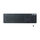 (まとめ) エレコム 抗菌 無線薄型フルキーボード ブラック TK-FDM110TKBK 1台 【×3セット】 (代引不可)(2)