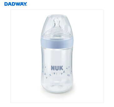 NUK ヌーク ネイチャーセンスほ乳びん(ポリプロピレン製) 260ml/シリコーン/ブルー FDNK04204145