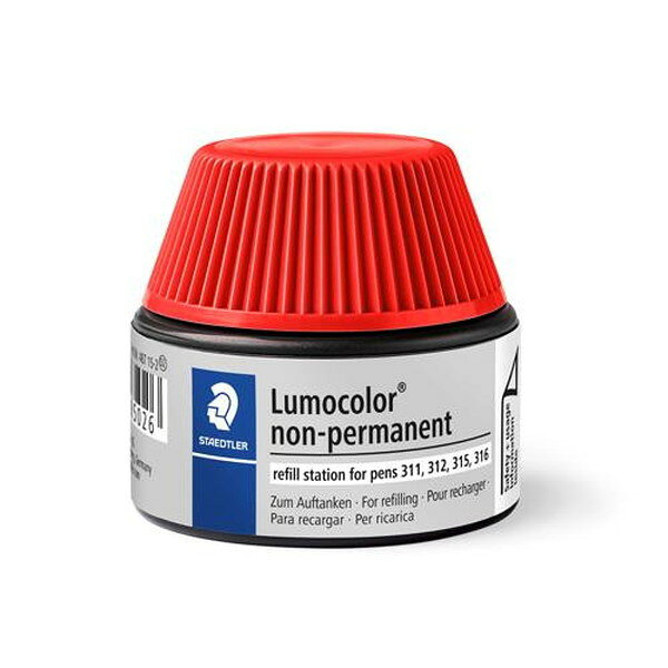 ESCO エスコ 15ml 水性用補充インク(ルモカラー用/赤) EA765MM-111(代引不可)