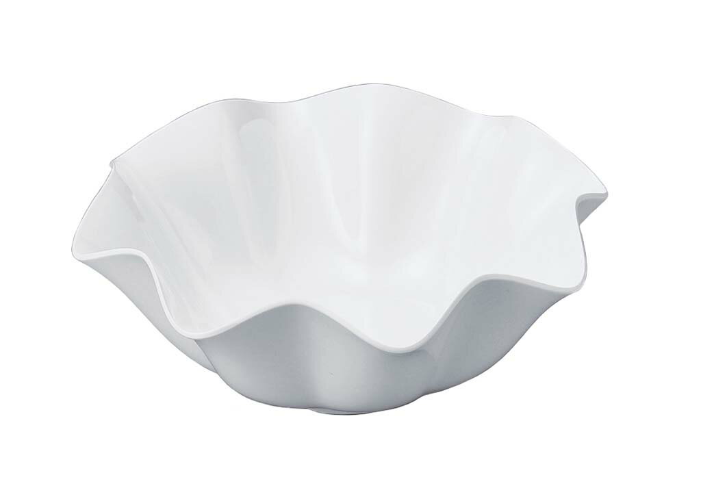 ニューホワイト ウェーブ丸盛鉢 31cm(代引不可)【送料無料】