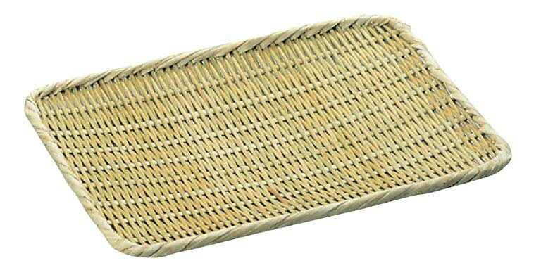竹製 角盆ザル 尺 (240×300)(代引不可)【送料無料】