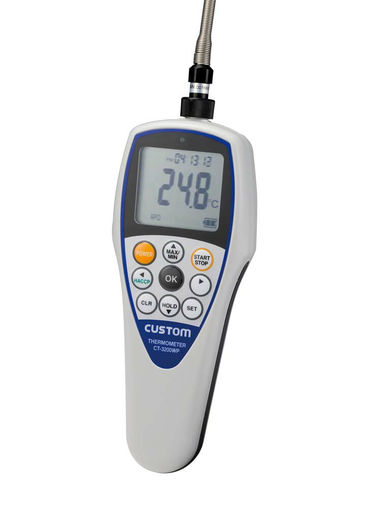 カスタム 防水熱電対温度計 CT-5200WP(代引不可)【送料無料】