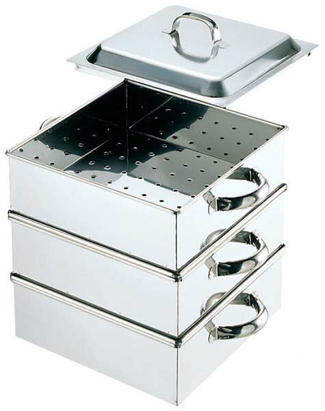 EBM 18-8 業務用角蒸器 36cm 2段(代引不可)【送料無料】