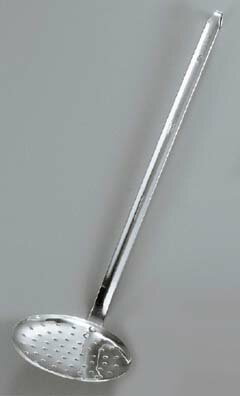 Soup Ladle （Holed） - UK 18-8 穴明スキンマー 特大 (φ115×310)(代引不可)