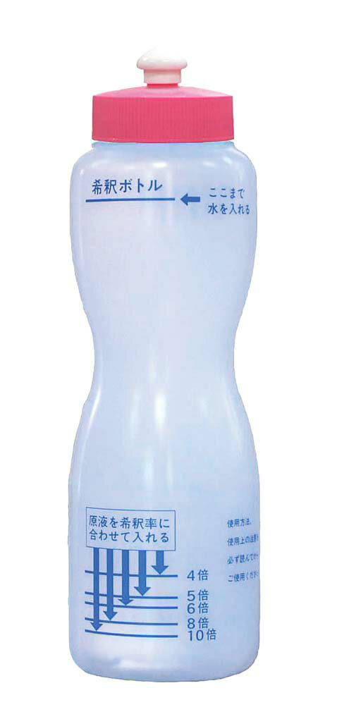 洗剤希釈ボトル プッシュプル ピンク(代引不可)【送料無料】