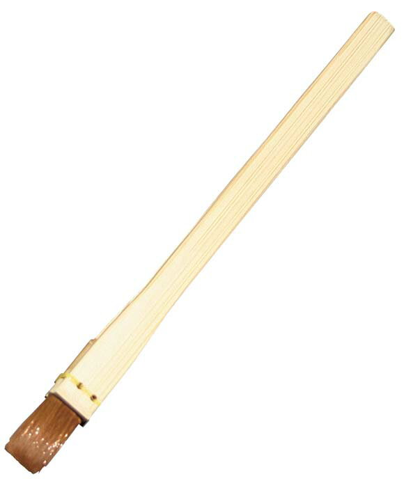 竹柄 小物ハケ (赤ナイロン毛)(代引不可)