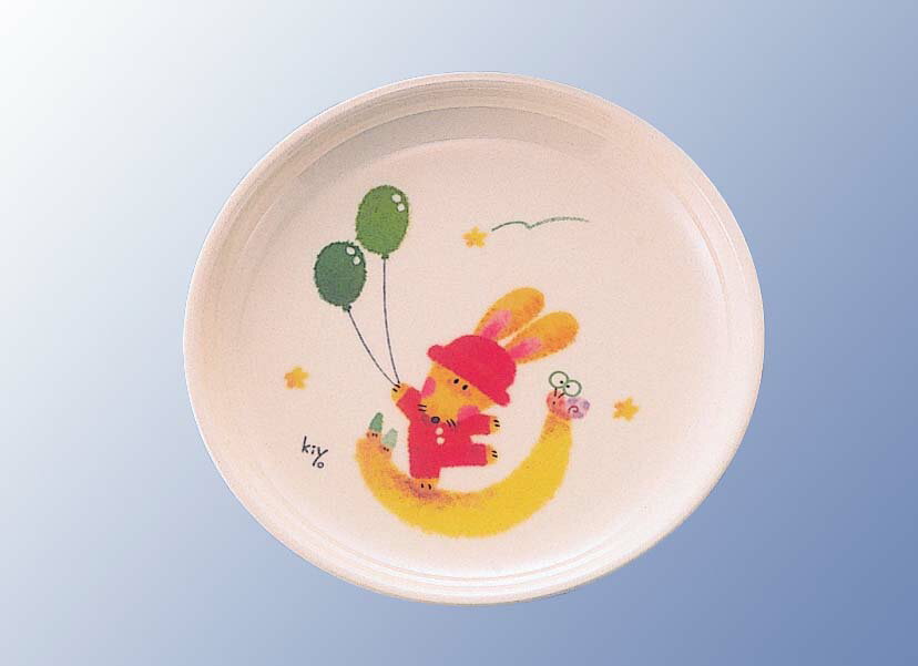 メラミン子供食器 スイートラビット 浅皿 J3SR(代引不可)