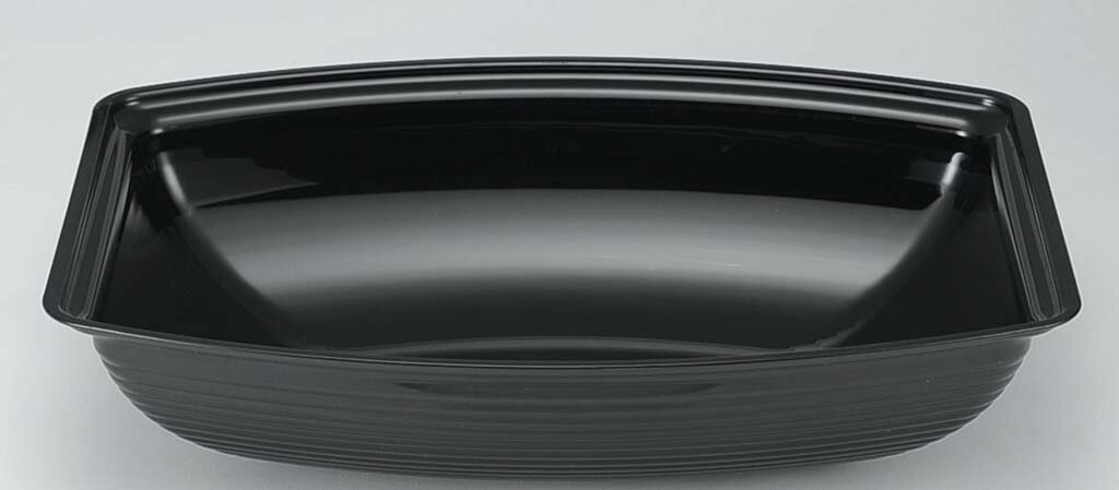 金屬製 - キャンブロ 長角型リブド サラダボール RSB1014CW (110) ブラック(代引不可)【送料無料】