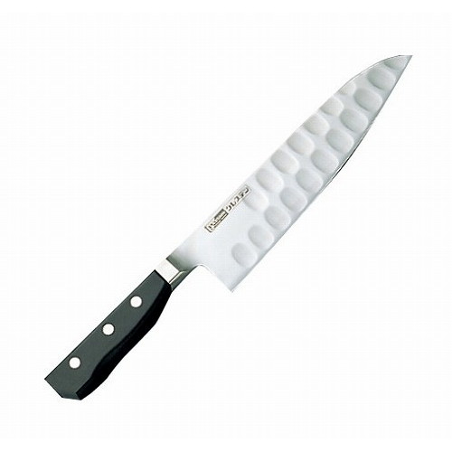 ■商品説明●440Aを基本ベースとしたグレステン鋼は、何段階にもわたる特殊熱処理を行っています。耐蝕性、耐摩耗性、耐熱・耐寒性、靱性、硬度の安定性、切れ味に持続性など、品質を徹底追求して高度な機能を実現。従来の庖丁をあらゆる面でトータルに革新したプロの信頼に応える世界の銘品です。グレステンは一本一本専門の技術者が仕上げた本刃付けになっています。●両刃■直径・サイズ310■深さ■重さ177g■容量●両刃【代引きについて】こちらの商品は、代引きでの出荷は受け付けておりません。【送料について】北海道、四国、九州は送料を頂きます。【配送について】沖縄、離島は配送できません。予めご了承ください。