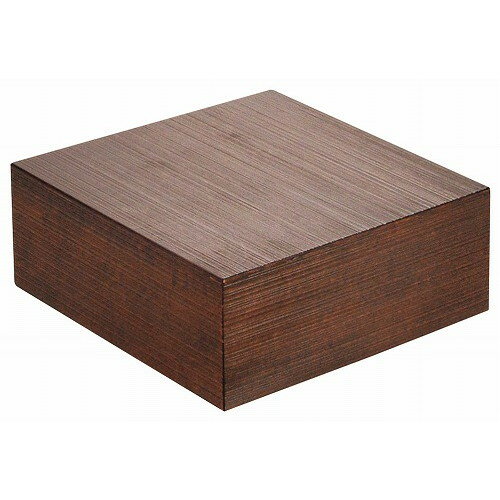 木製 千筋キューブ 茶 200×200×80mm(代引不可)【送料無料】
