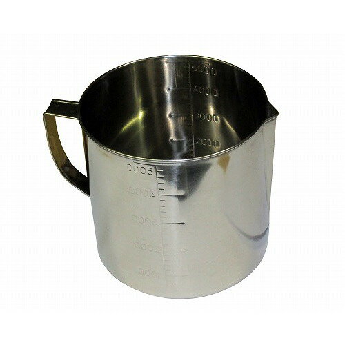 クローバー 18-8 口付 計量水マス 5L(代引不可)【送料無料】