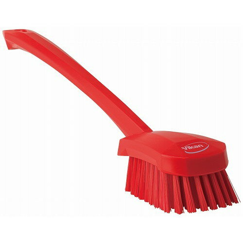 Rakuten - ヴァイカン 長柄ハンドル付ブラシ ハード 41864 レッド(代引不可)【送料無料】