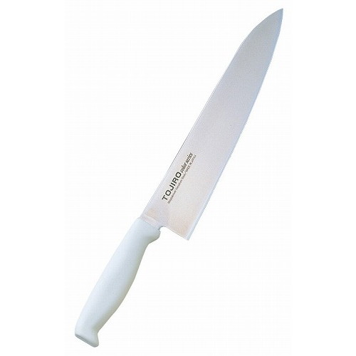 トウジロウ カラー庖丁 牛刀 18cm F-125W 白(代引不可)【送料無料】