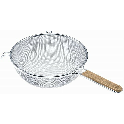 18-8 木柄タフストレーナー(16メッシュ)25cm 10183(代引不可)【送料無料】