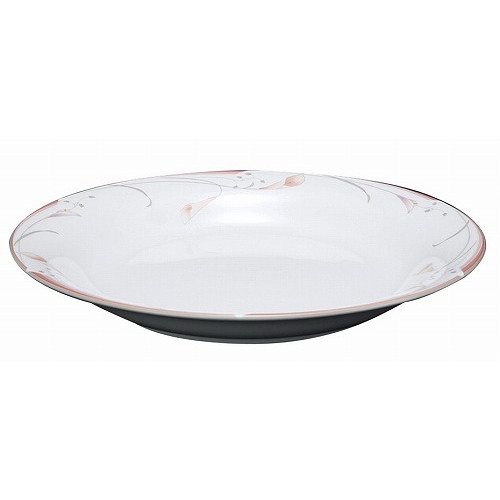 フラワーピンク 24cm パスタプレート OFM01-400(代引不可)【送料無料】