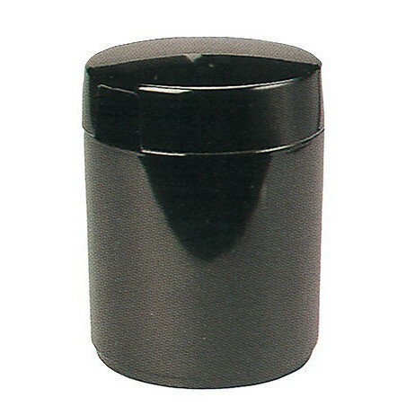 丸 ガリ入れ トング付 黒 ユリヤメラミン 6-1124-9.13(代引不可)【送料無料】