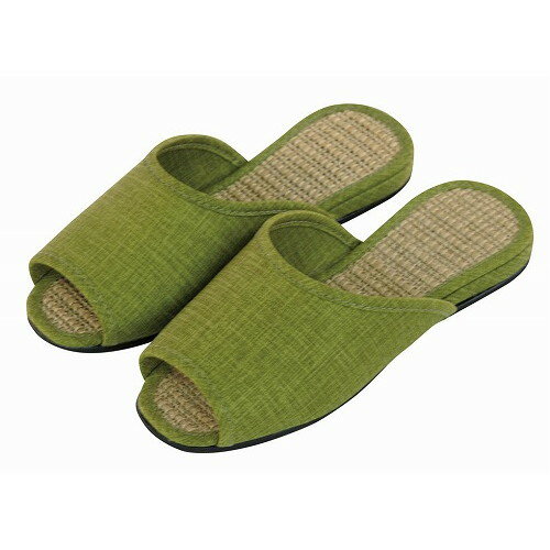 ノンスリップ スリッパ 麻ジュート 1546 グリーン(代引不可)【送料無料】