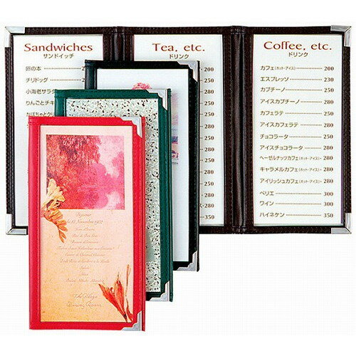 ■商品説明●4コ-ナ-に強力マグネット装着でシンプルな作業で立型メニューに！●L字金具がマグネット式、畳んでも立てても使えるコロコロメニューブック●3ツ折。6ページ仕様。■直径・サイズ110×200■深さ■重さ■容量●L字金具がマグネット式、畳んでも立てても使えるコロコロメニューブック●3ツ折。6ページ仕様。【代引きについて】こちらの商品は、代引きでの出荷は受け付けておりません。【送料について】北海道、四国、九州は送料を頂きます。【配送について】沖縄、離島は配送できません。予めご了承ください。