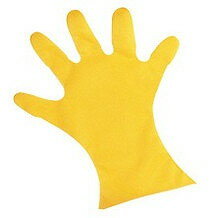 Rubber Gloves - カラーマイジャストグローブ #28 化粧箱(五本絞り)200枚入 S 27μ イエロー(代引不可)【送料無料】