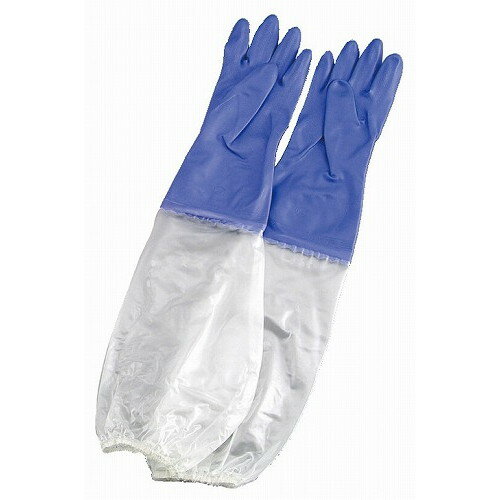 シルキー 厚手 手袋 腕カバー付 L バイオレット(代引不可)【送料無料】(3.0)