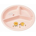 メラミン 子供食器 ひよこぐみ 三つ仕切皿 小 ピンク J25HIP(代引不可)【送料無料】