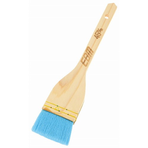 EBM 木柄 青ナイロンハケ 1寸5分(45mm)(代引不可)【送料無料】